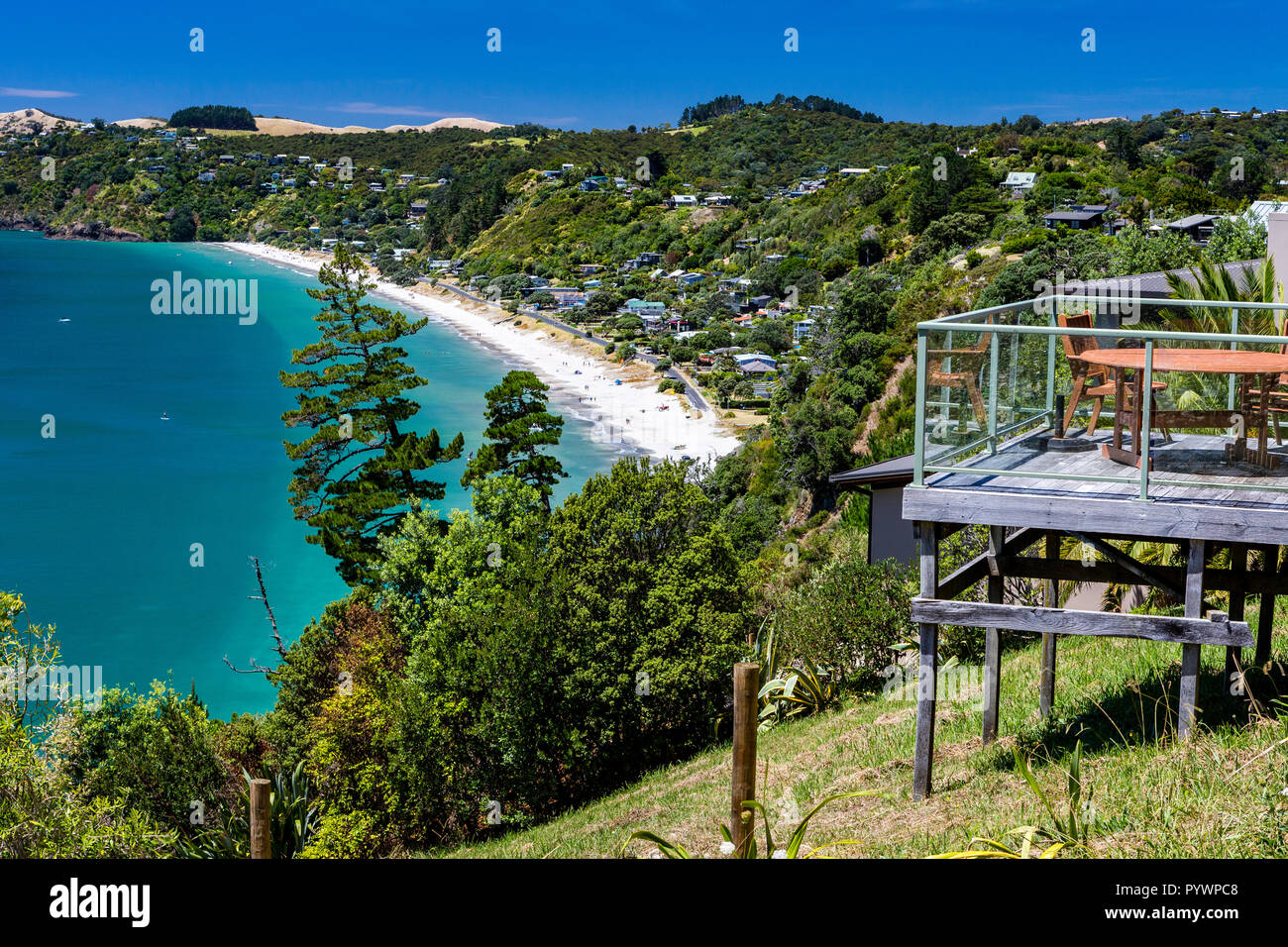 Onetangi Bay à l'île de Waiheke, Nouvelle-Zélande Banque D'Images