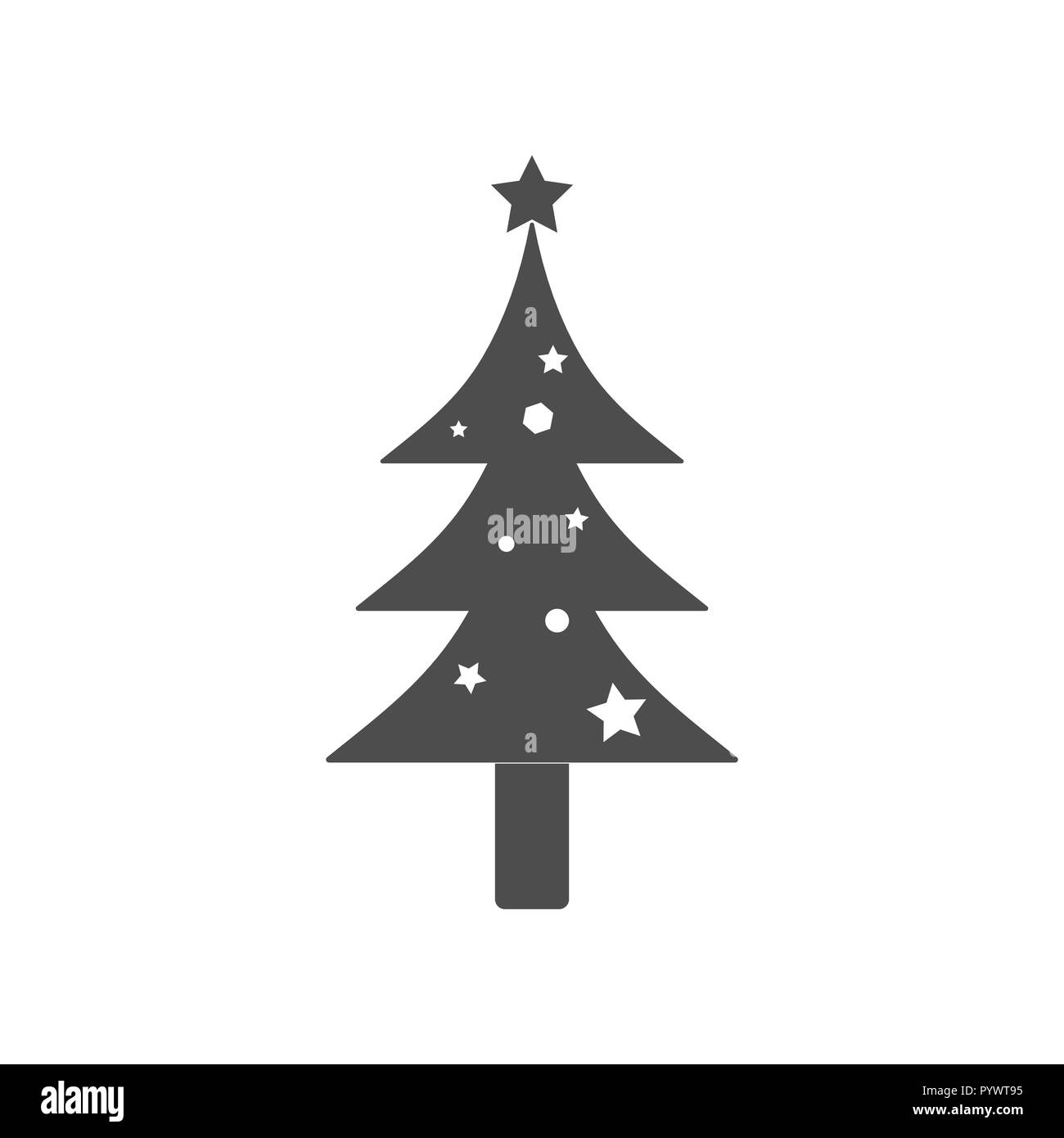 L'icône de l'arbre de Noël. Illustrations vectorielles. Modèle plat. Illustration de Vecteur L'icône de l'arbre de Noël. Illustrations vectorielles. Modèle plat. Illustration de Vecteur