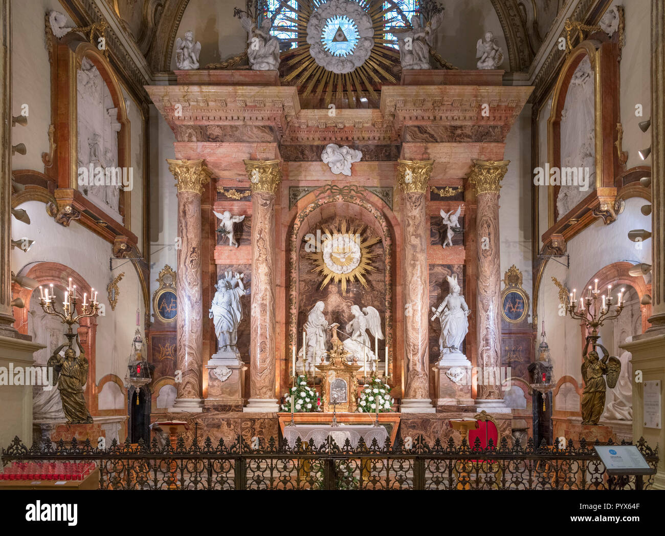 Capella de la Encarnacion (chapelle de l'Incarnation), la cathédrale de Málaga, Málaga, Costa del Sol, Andalousie, Espagne Banque D'Images