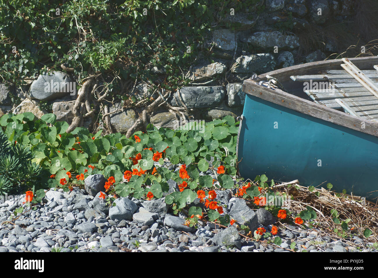 Porthallow Banque D'Images