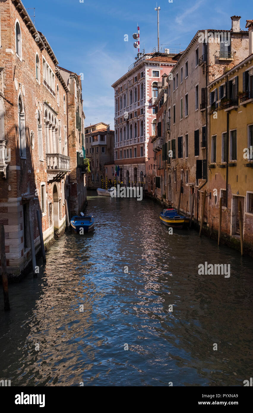 Les détails des scènes et dans les rues et les canaux de Venise, Italie Banque D'Images