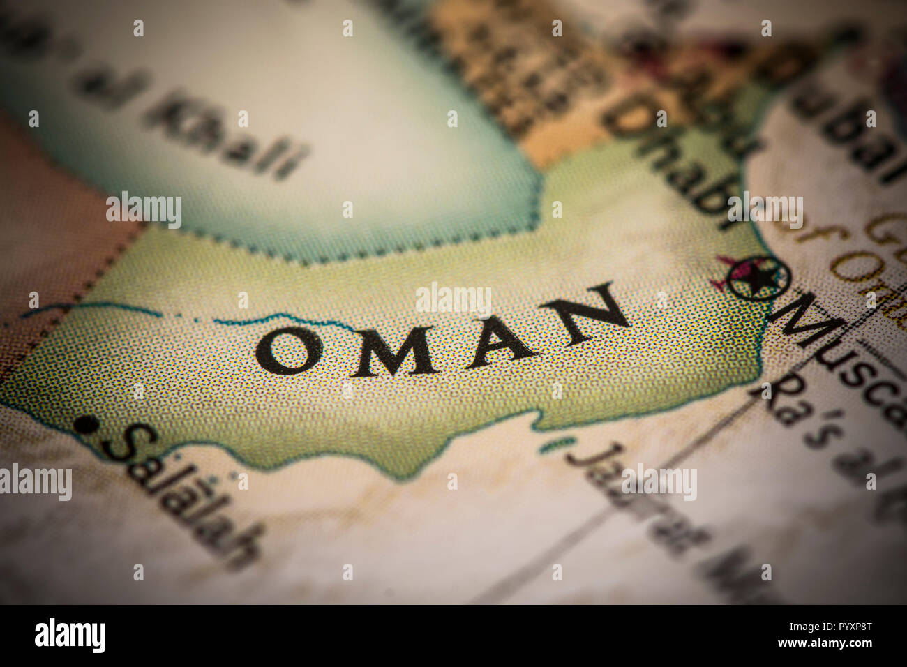 Map Of Oman Photos Map Of Oman Images Alamy