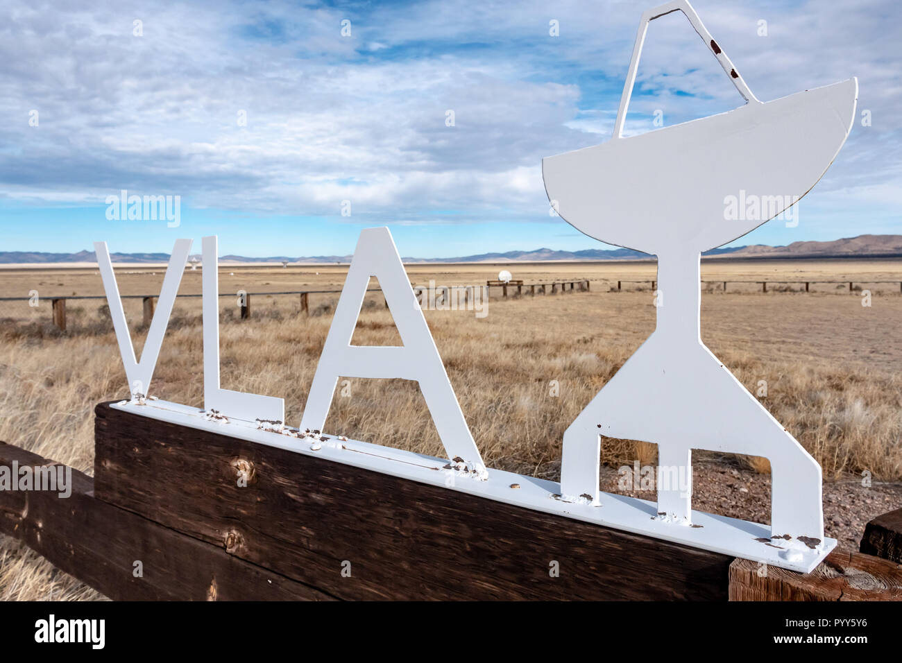 Very Large Array (VLA) radio télescopes à New Mexico, USA Banque D'Images
