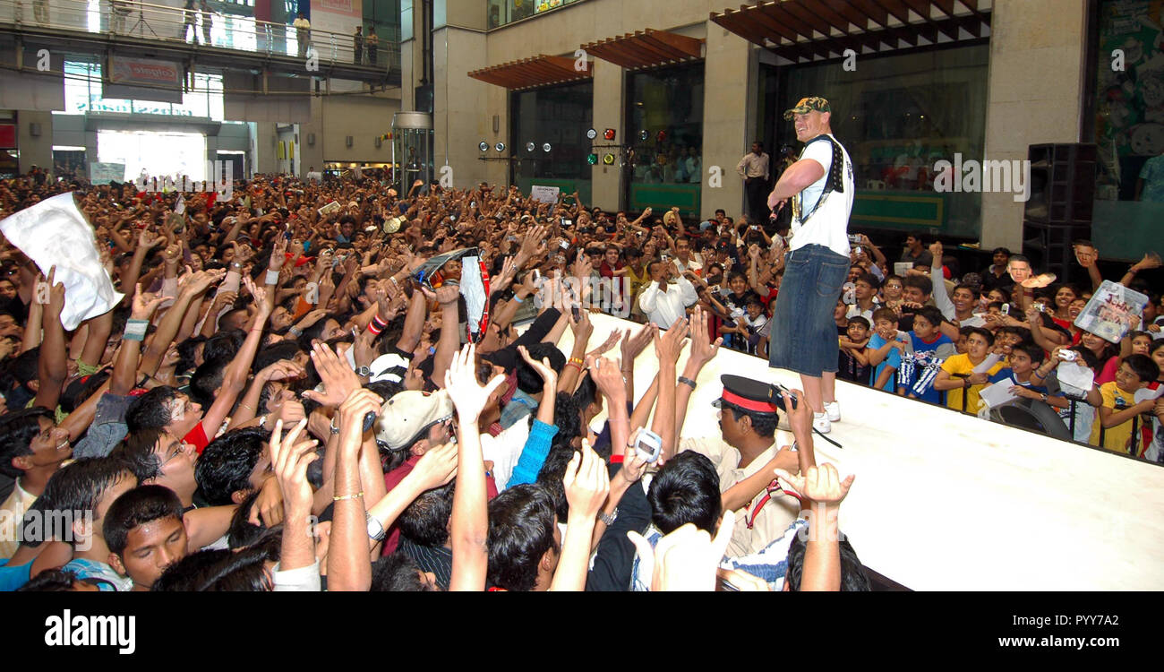 John Felix Anthony Cena, Carrefour, Mumbai, Maharashtra, Inde, Asie Banque D'Images