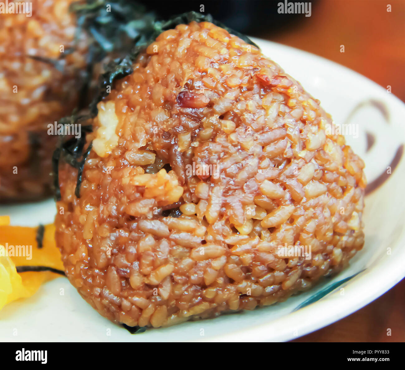 Boulette de riz japonais Banque D'Images
