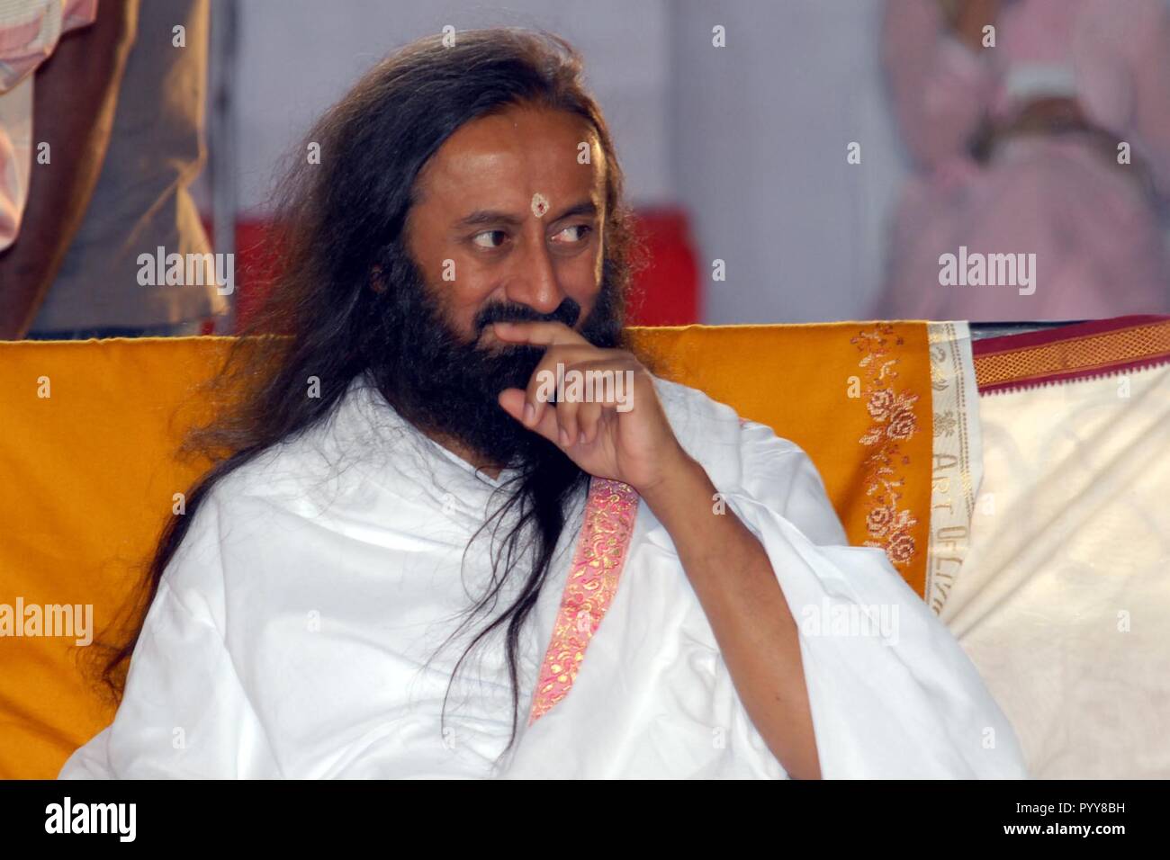 Gurudev Sri Ravi Shankar au camp de yoga, Bombay, Mumbai, Maharashtra, Inde, Asie Banque D'Images