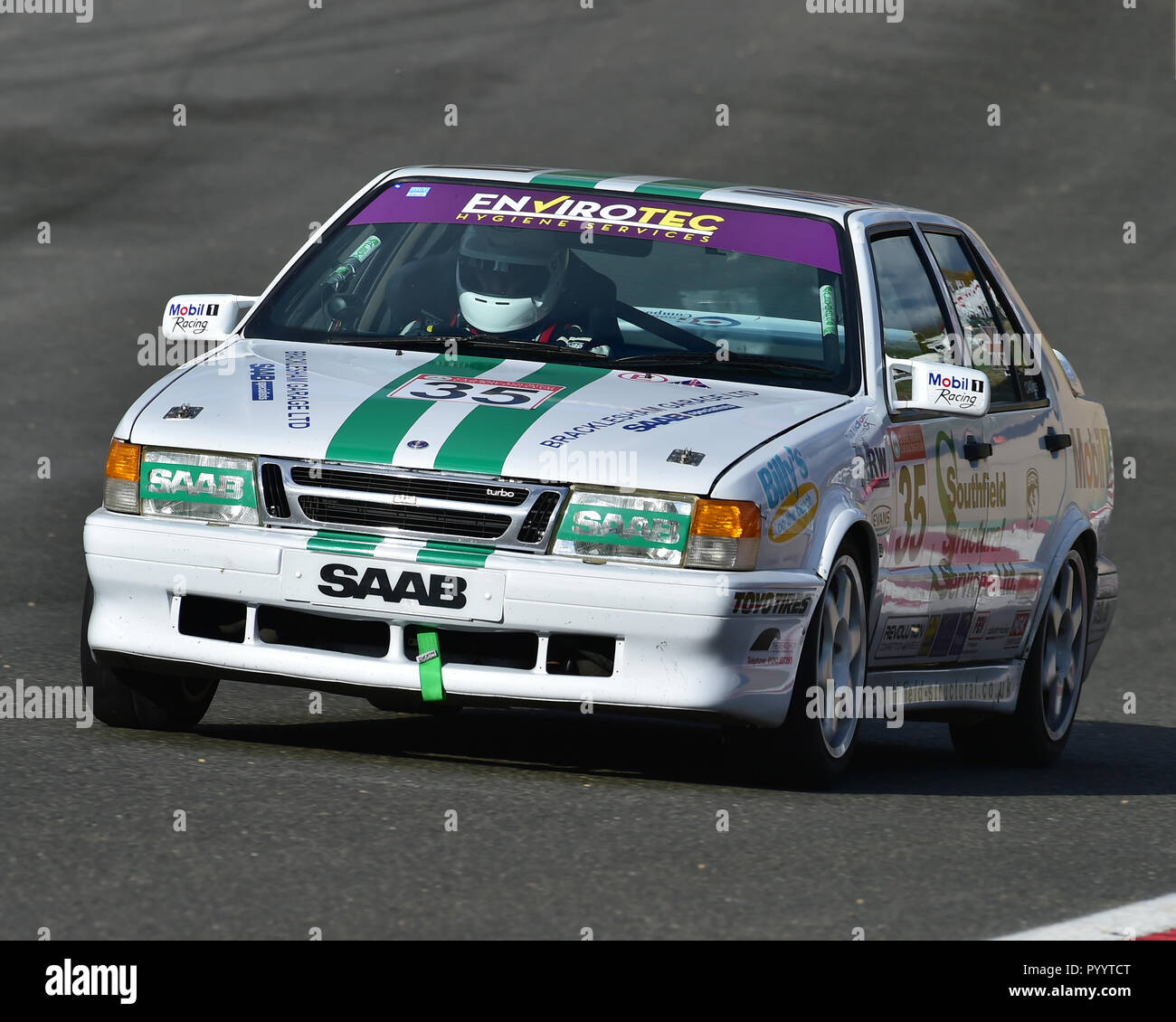 Stephen Field, Saab 9000 T16, classic Touring Car Racing Club, pre93, pre03, pre05, voitures de tourisme, BARC, course automobile britannique, Club Champion National Banque D'Images