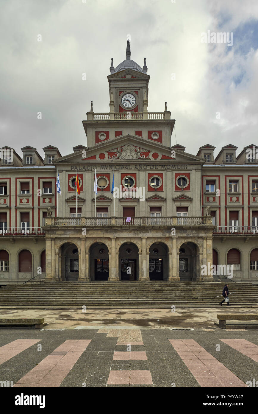 Conseil de la ville de Ferrol, ville de la province de La Corogne, Galice, Espagne, Europe Banque D'Images