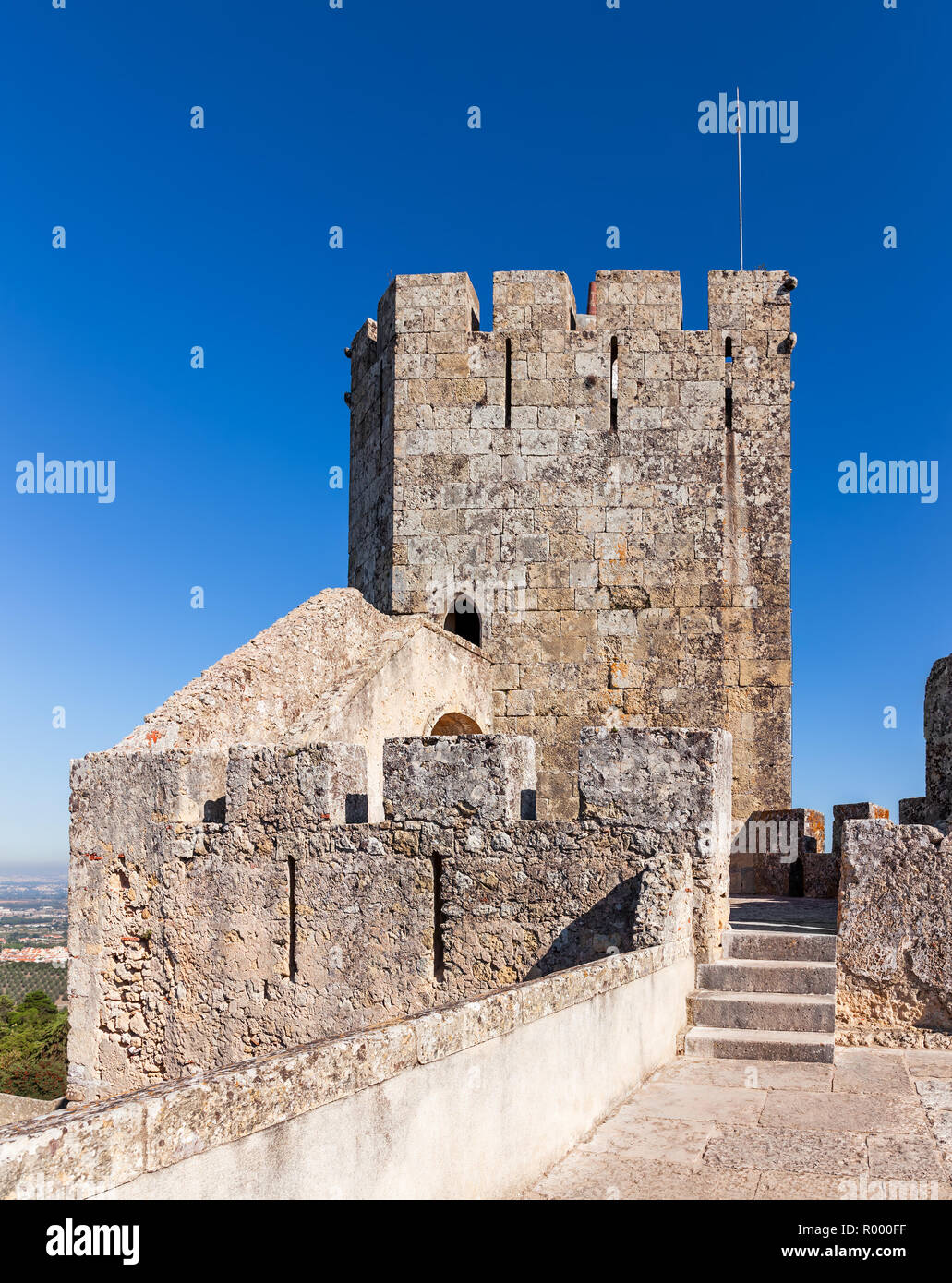Palmela Portugal Tour De Guet Ou De Garder La Cite Medievale Chateau Castelo De Palmela Photo Stock Alamy