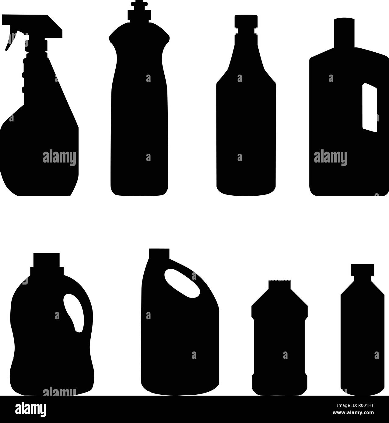 Collection de produit de nettoyage ménage logo vector set. Illustration de Vecteur