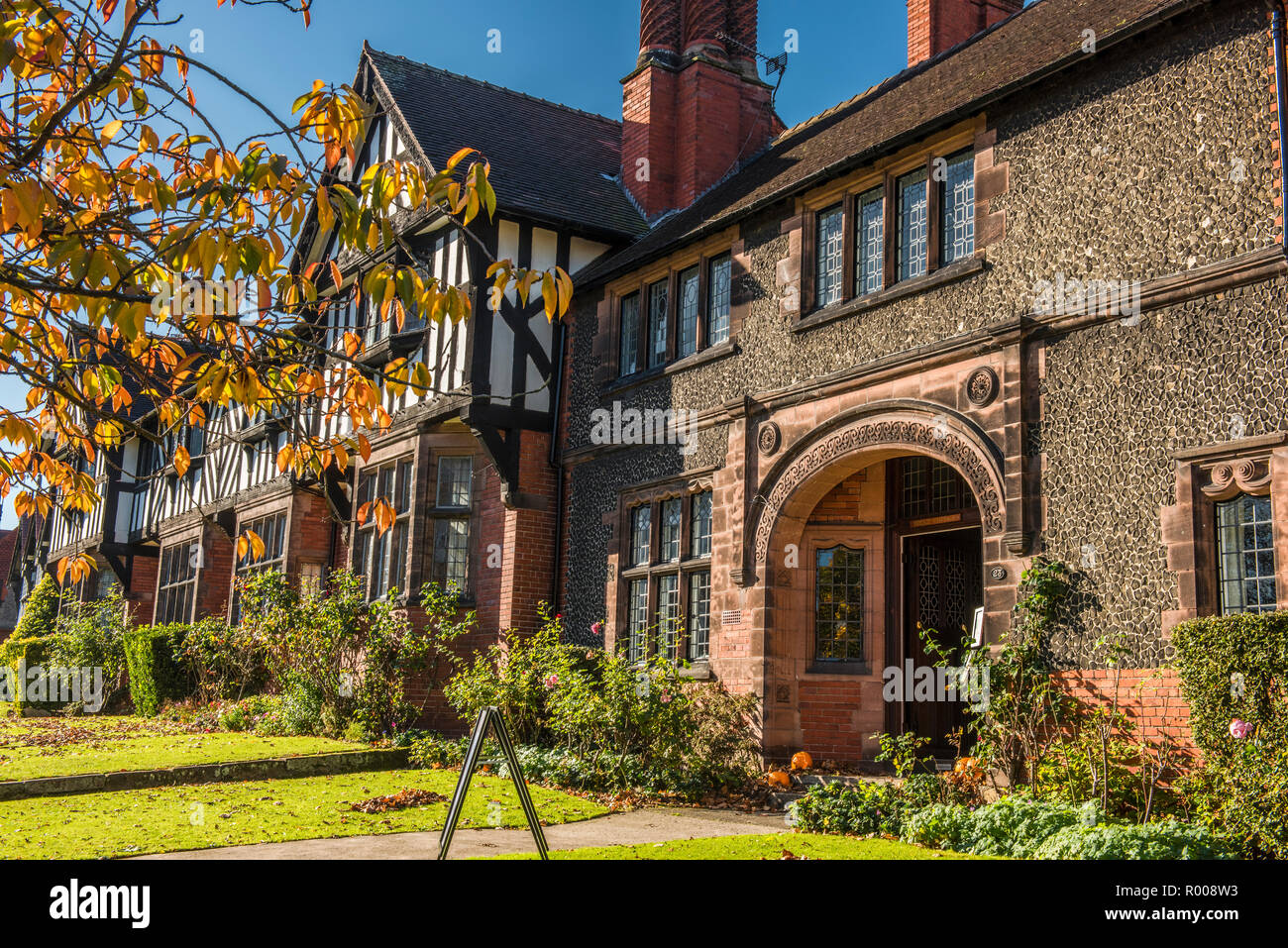 Bridge House, Port Sunlight, Wirral, Merseyside, Angleterre Banque D'Images