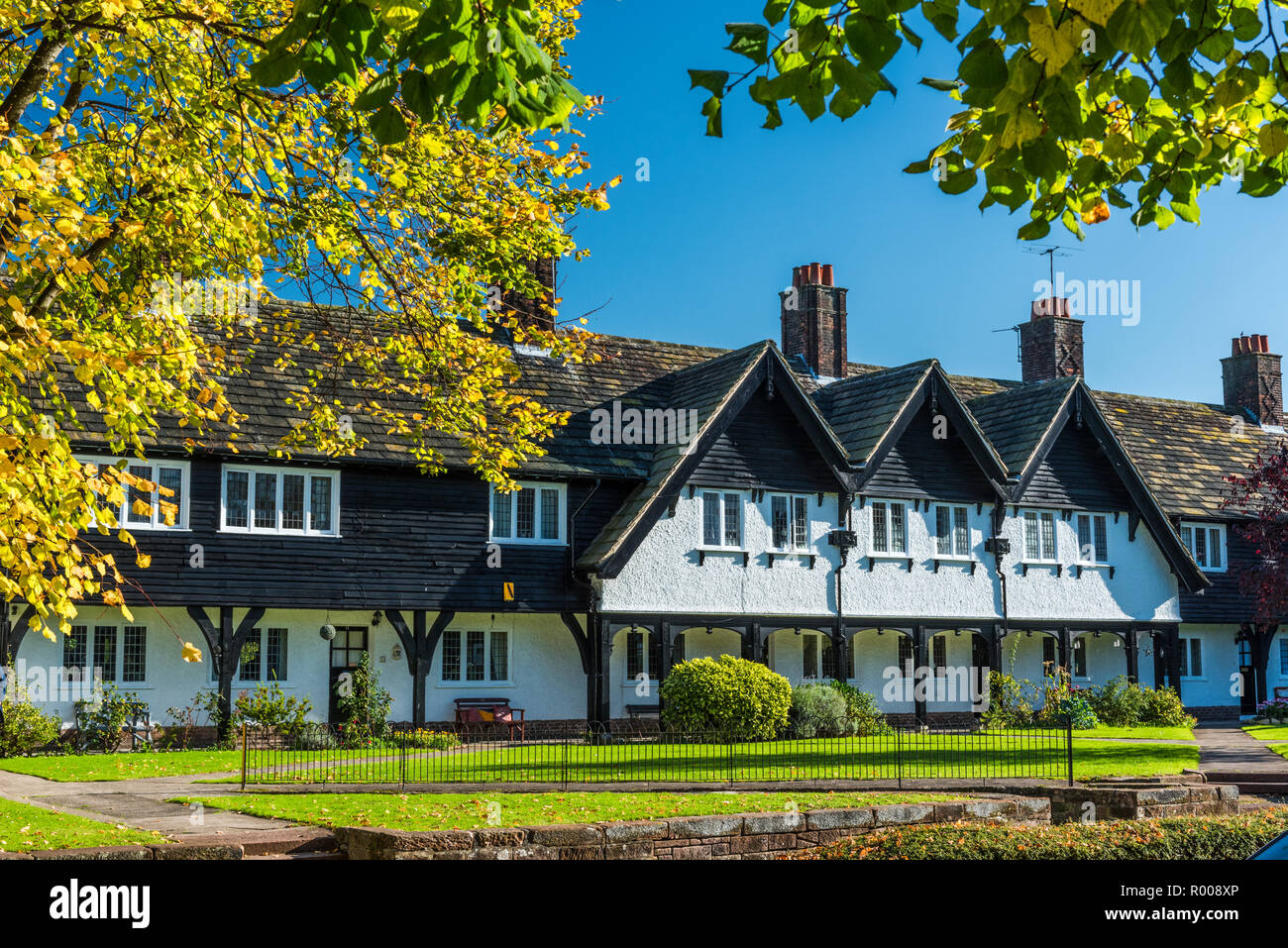 Bâtiment historique de Port Sunlight village, Port Sunlight, Merseyside, Angleterre Banque D'Images