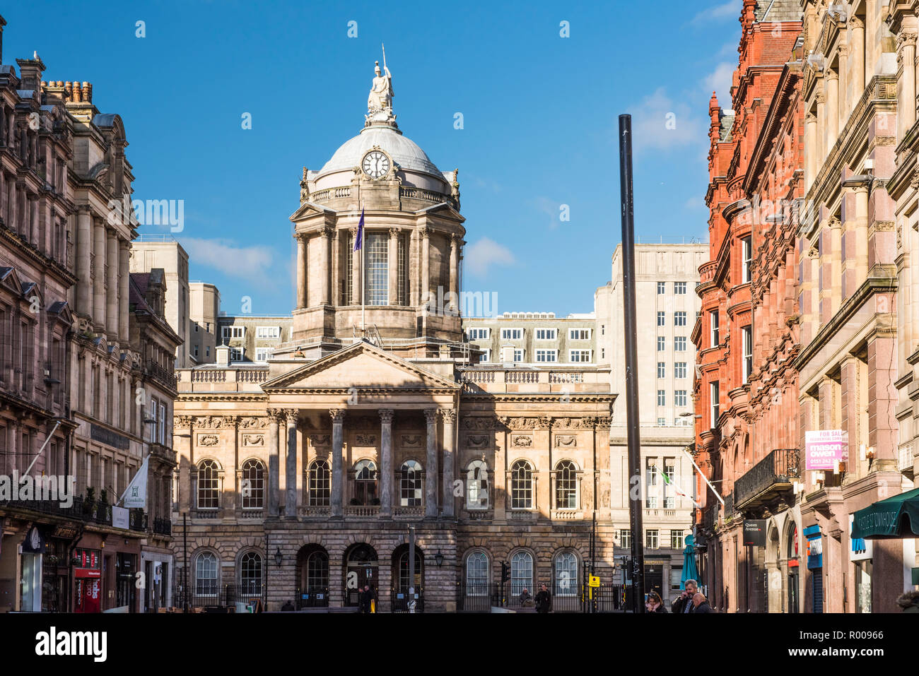 Liverpool Town Hall, High Street, Liverpool, Merseyside Banque D'Images