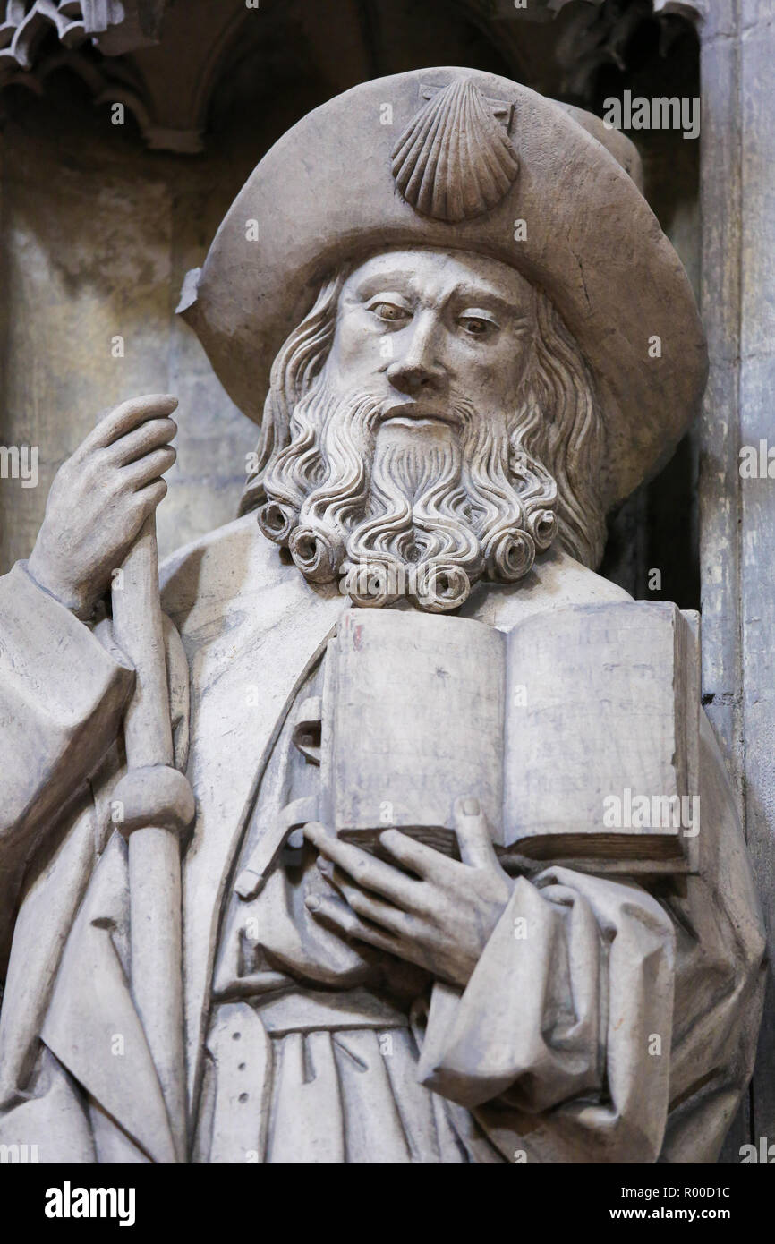 Statue de Saint Jacques le Majeur, traditionnellement considéré comme