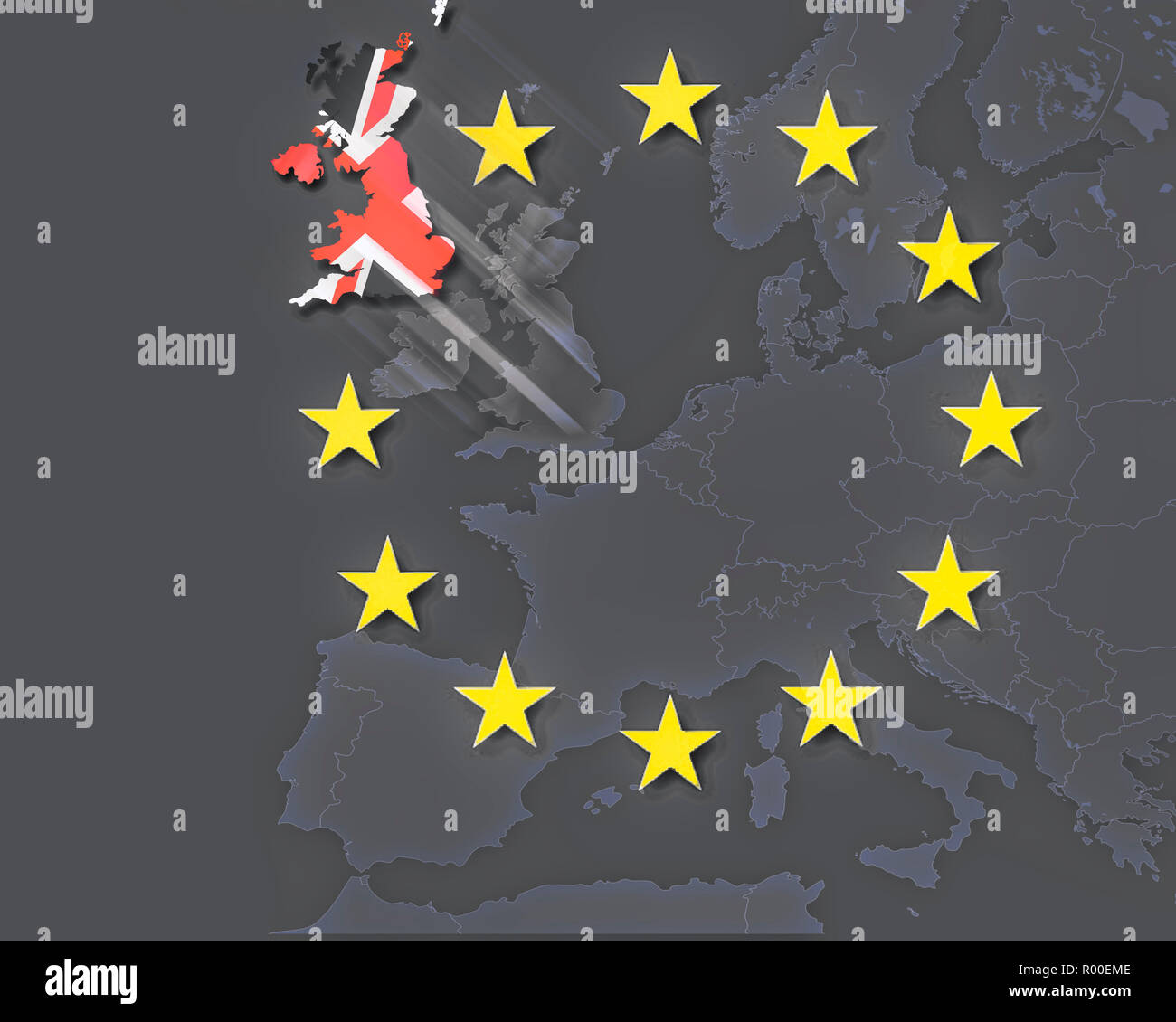 CONCEPT NUMÉRIQUE : Brexit Banque D'Images