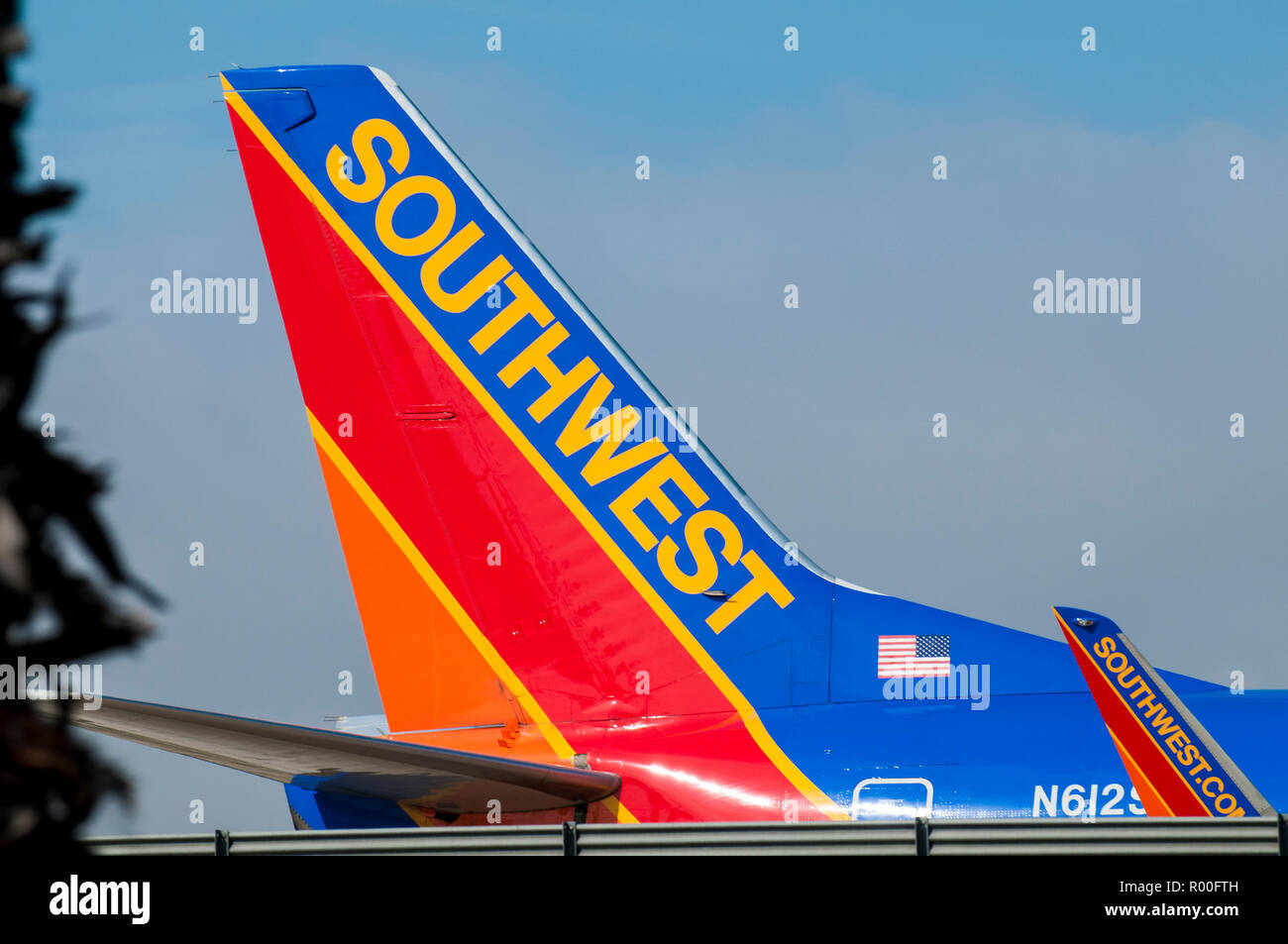 Southwest Jet (avion) à l'Aéroport International de San Diego, San Diego, Californie. Banque D'Images