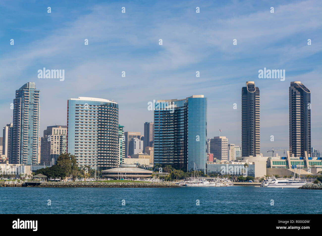 La ville de San Diego et le port, San Diego, Californie. Banque D'Images