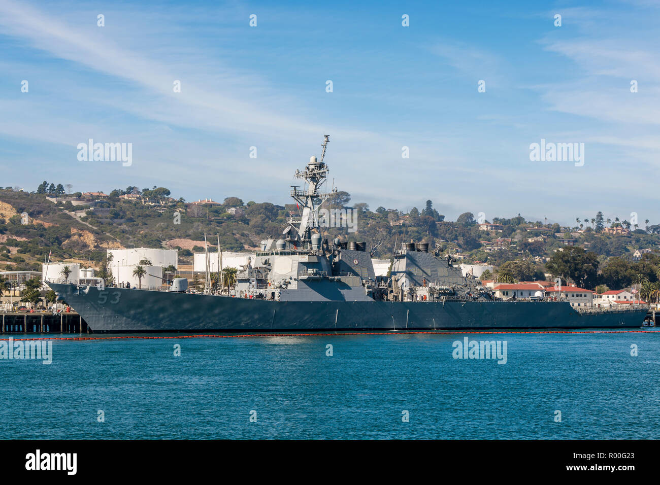 USS John Paul Jones, le Port de San Diego, San Diego, Californie. Banque D'Images