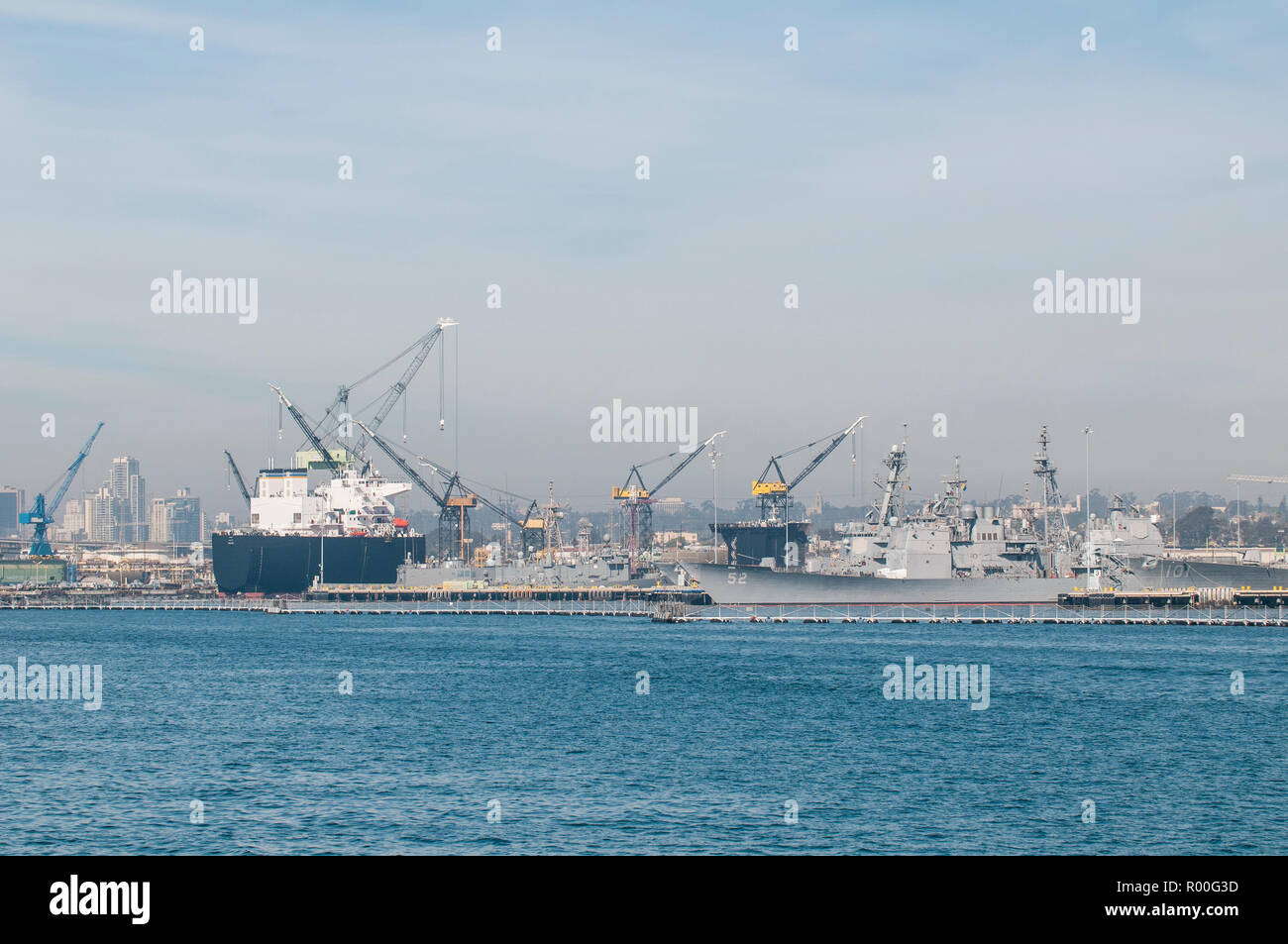 Chantiers navals, le Port de San Diego, San Diego, Californie. Banque D'Images