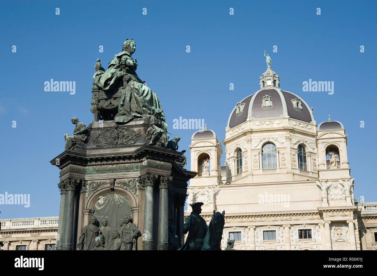 Wien, Denkmal Maria Theresia von Caspar von Zumbusch und Carl von Hasenauer, 1888 - Vienne, Maria Theresia Monument Banque D'Images