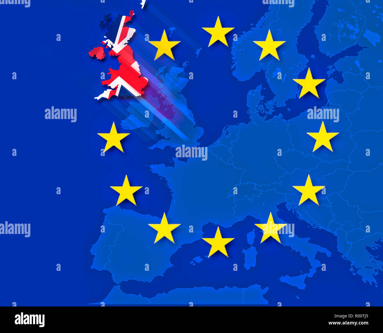 CONCEPT NUMÉRIQUE : Brexit Banque D'Images