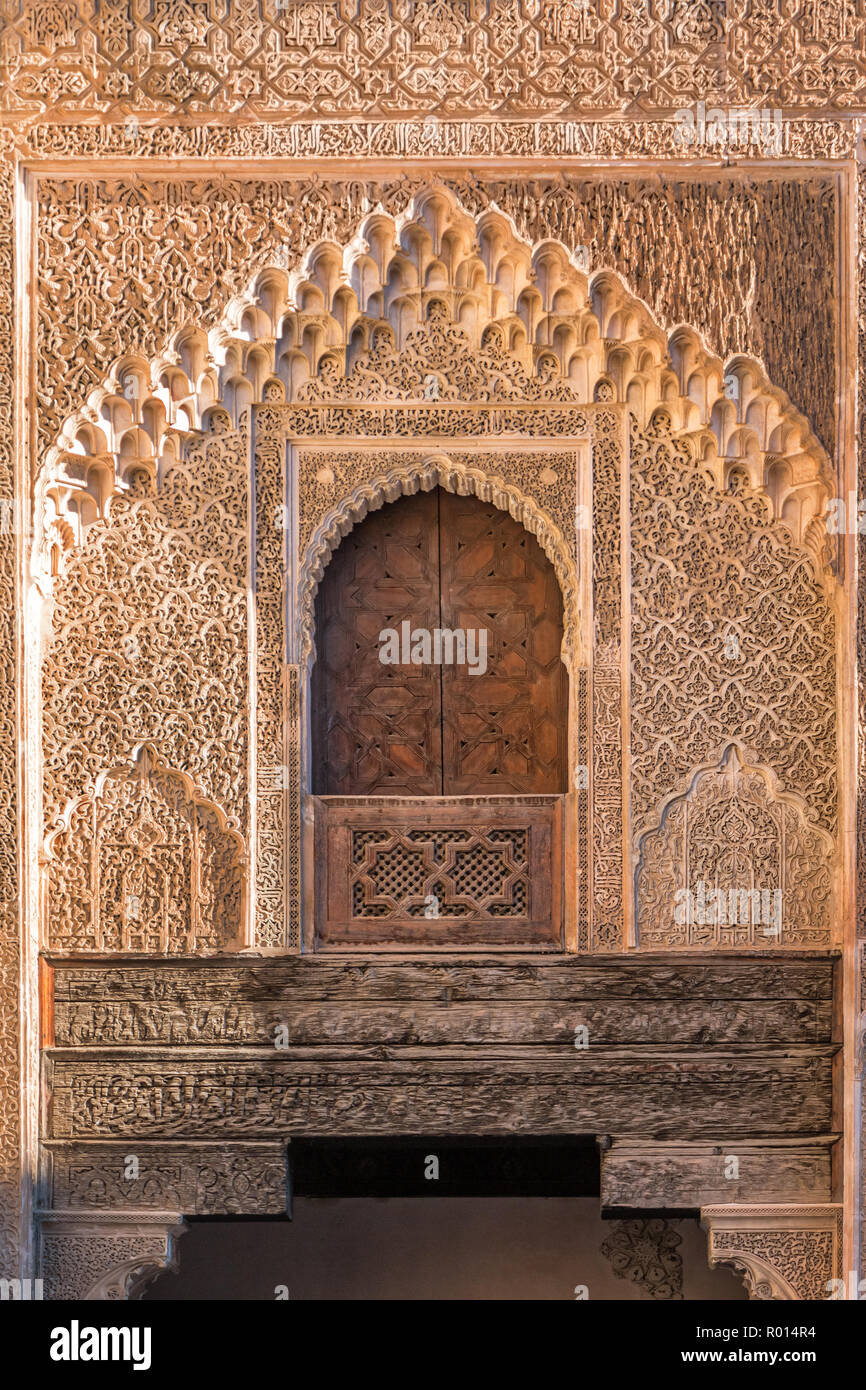 Medersa Bou Inania madrasa historiques à Fez, Maroc Banque D'Images