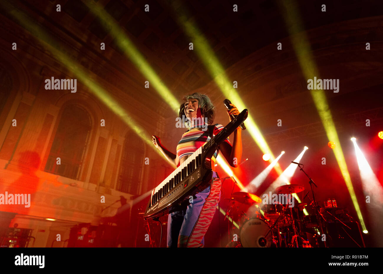 Laura Mvula jouant au cork jazz festival 2018 à l'hôtel de ville Cork Banque D'Images