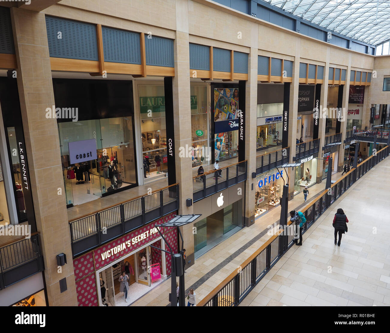 CAMBRIDGE, UK - CIRCA Octobre 2018 : le centre commercial Grand Arcade Banque D'Images