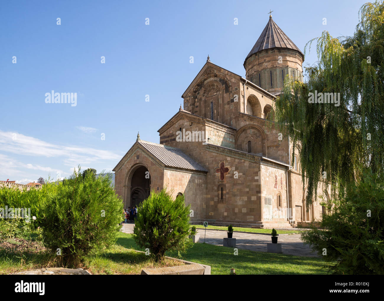 L'ancienne cathédrale de Svetitskhoveli, Mtskheta (Géorgie) Banque D'Images