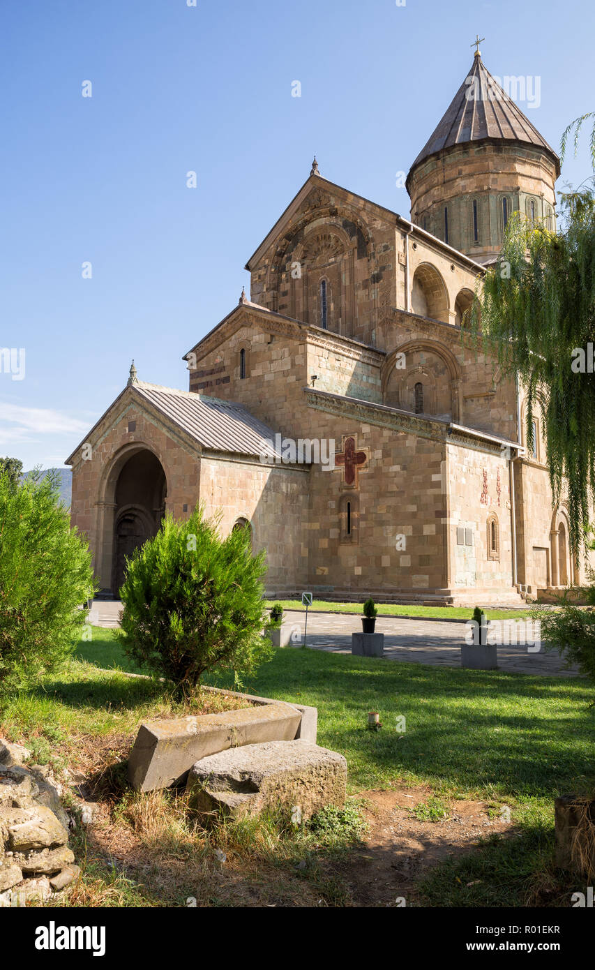 L'ancienne cathédrale orthodoxe de Svetitskhoveli, Mtskheta (Géorgie) Banque D'Images