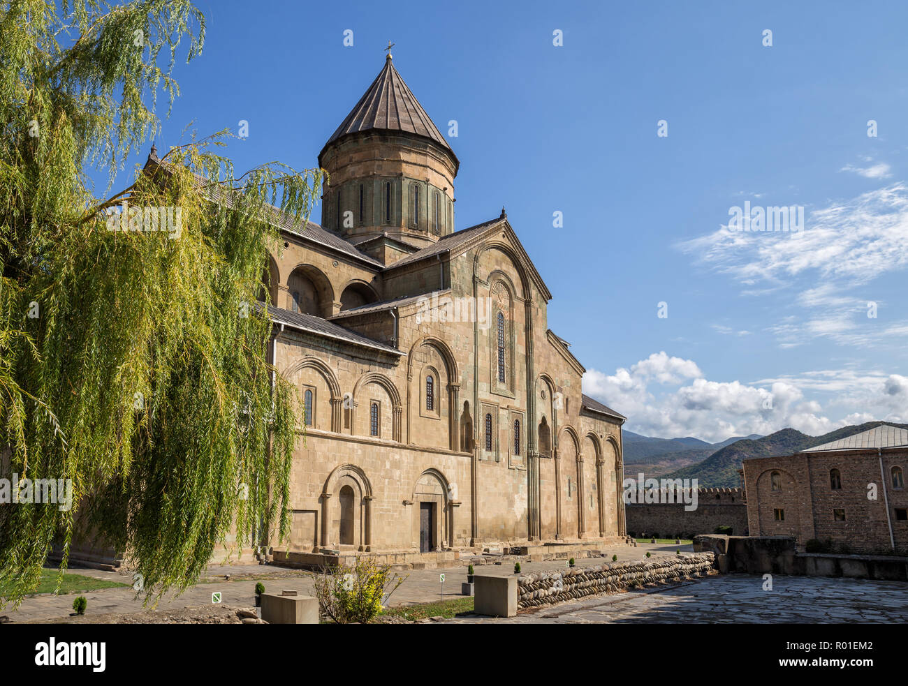 La cathédrale de Svetitskhoveli, Mtskheta (Géorgie) Banque D'Images