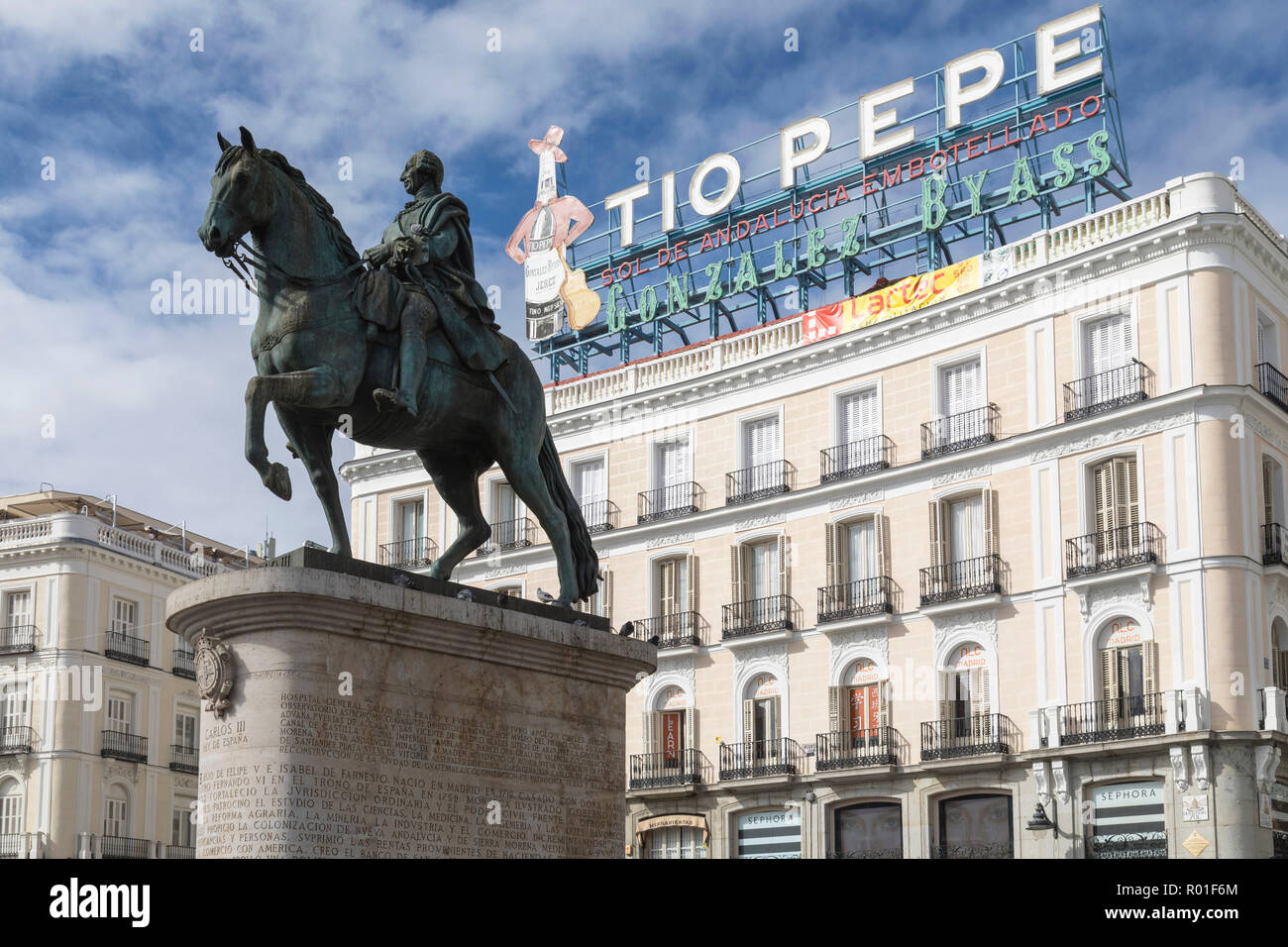 Madrid, Puerta del Sol, en Espagne, en Europe Banque D'Images