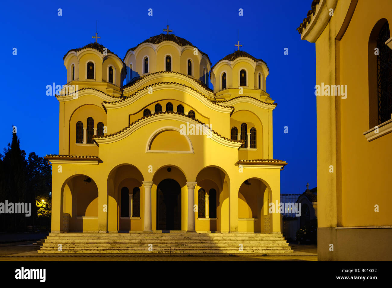 Cathédrale orthodoxe de la Nativité du Seigneur, Katedralja Lindjes Zotit e së, Shkodra, Gjirokastër, Qark Shkodra, l'Albanie Banque D'Images