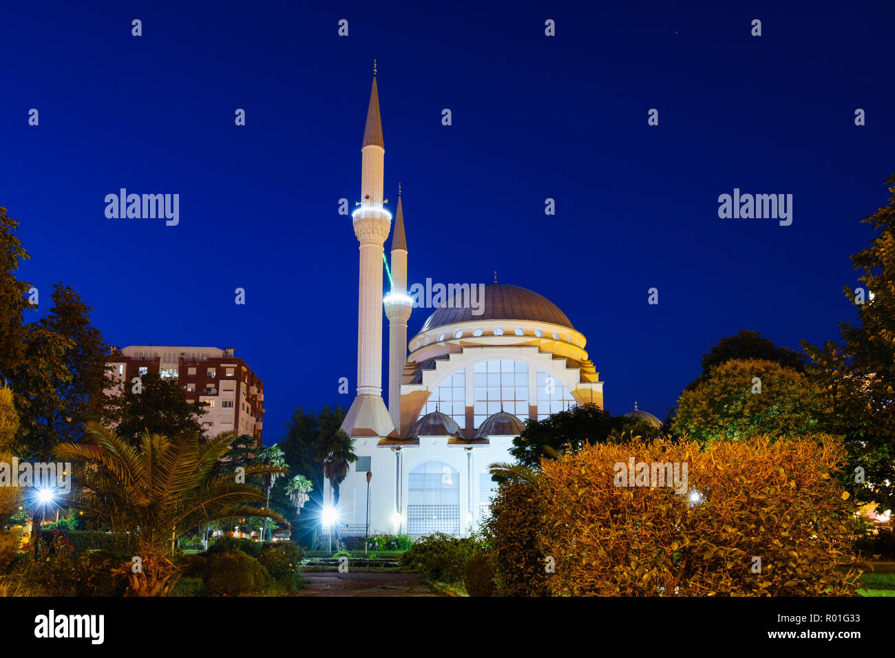 Grande Mosquée, mosquée Ebu-Bekr Bekër Xhamia, EBU, Shkodra, Gjirokastër, Qark Shkodra, l'Albanie Banque D'Images