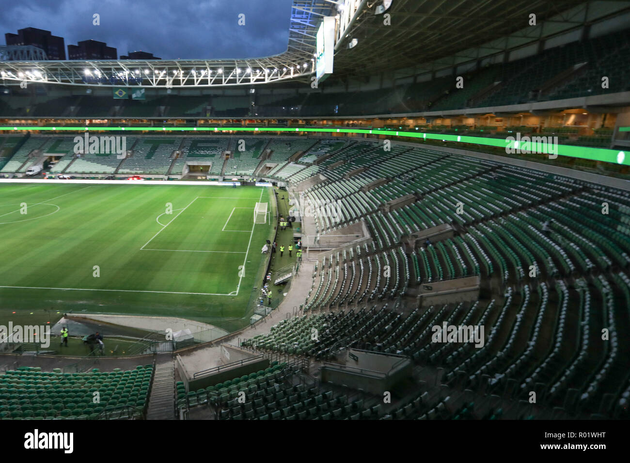 SÃO PAULO, SP - 31.10.2018 : PALMEIRAS X de Boca Juniors - Parque Allianz Stadium avant le match entre Palmeiras vs Boca Juniors, tenue à Allianz Parc de São Paulo (SP). Jeu de retour, valable pour la demi-finale de la Copa Libertadores d'Amérique en 2018. (Photo : Ricardo Moreira/Fotoarena) Banque D'Images