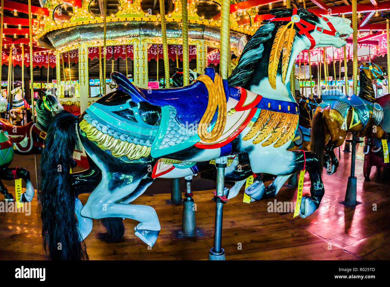 Bushnell Park Carousel   Hartford, Connecticut, USA Banque D'Images