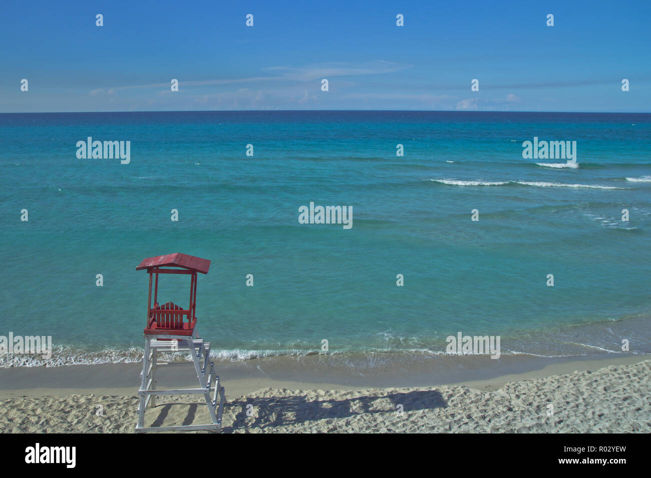 Varadero,une superbe destination beach resort, couvrant l'étroite péninsule Hicacos Cuba, est une station balnéaire très populaire de la ville. Banque D'Images