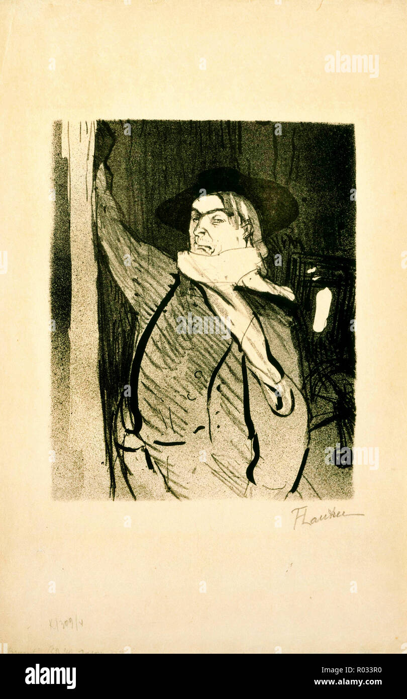 Henri de Toulouse-Lautrec, Aristide Bruant, vers 1893, lithographie sur papier, la Phillips Collection, Washington, D.C., USA. Banque D'Images