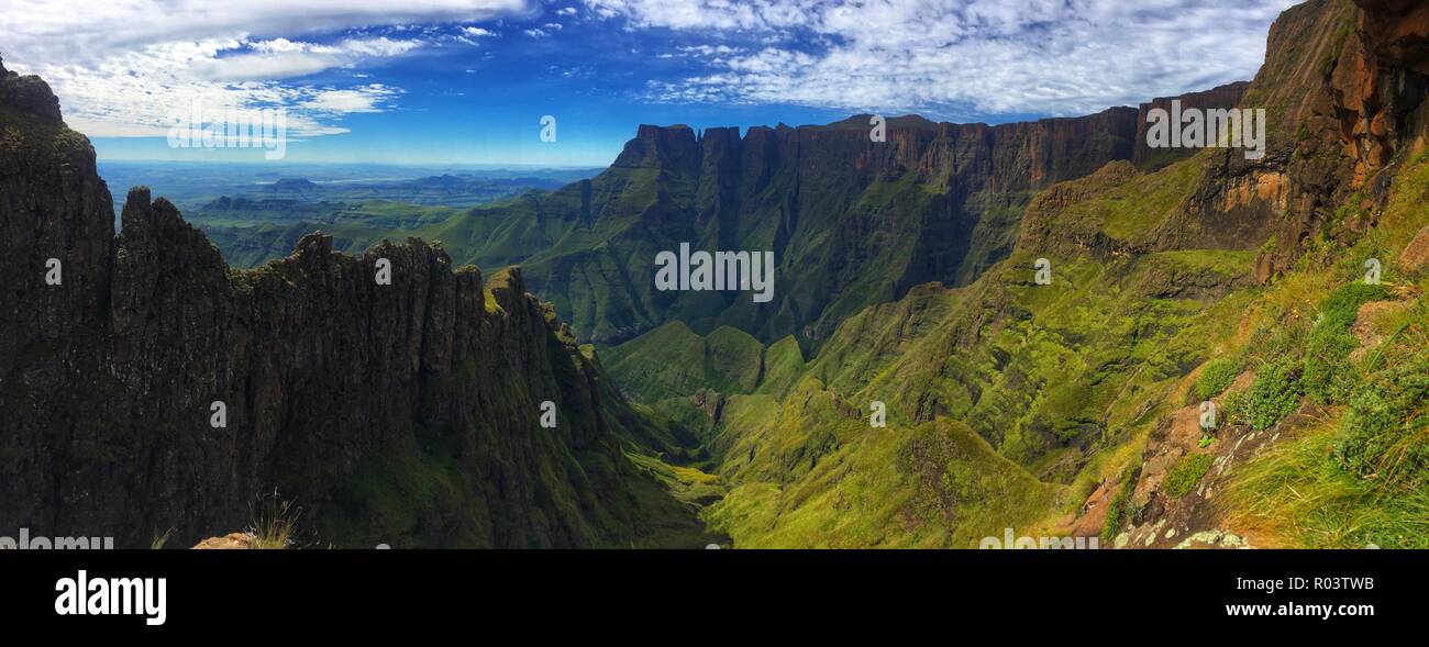 Vue montagnes du Drakensberg Banque D'Images