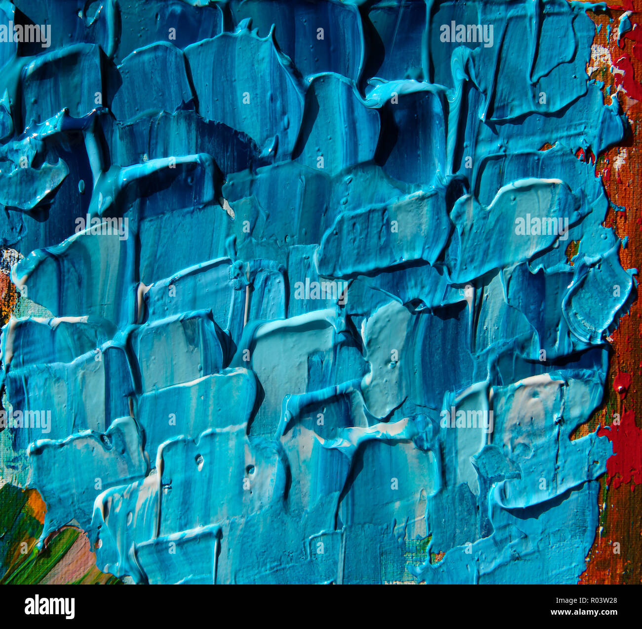 L'art abstrait peinture pour le fond, texture Banque D'Images