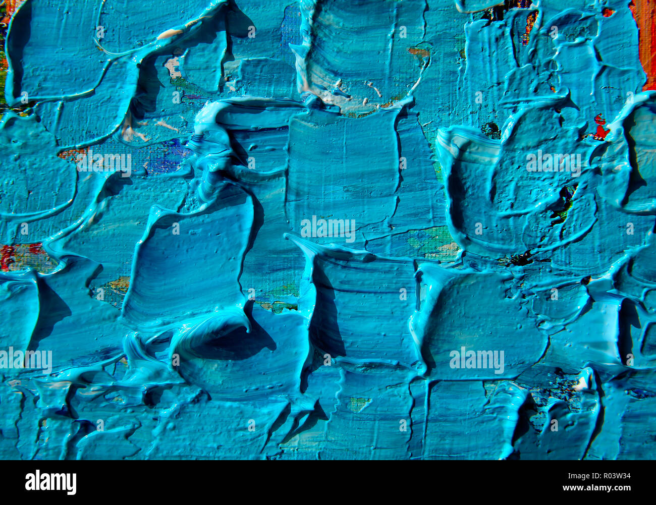 L'art abstrait peinture pour le fond, texture Banque D'Images