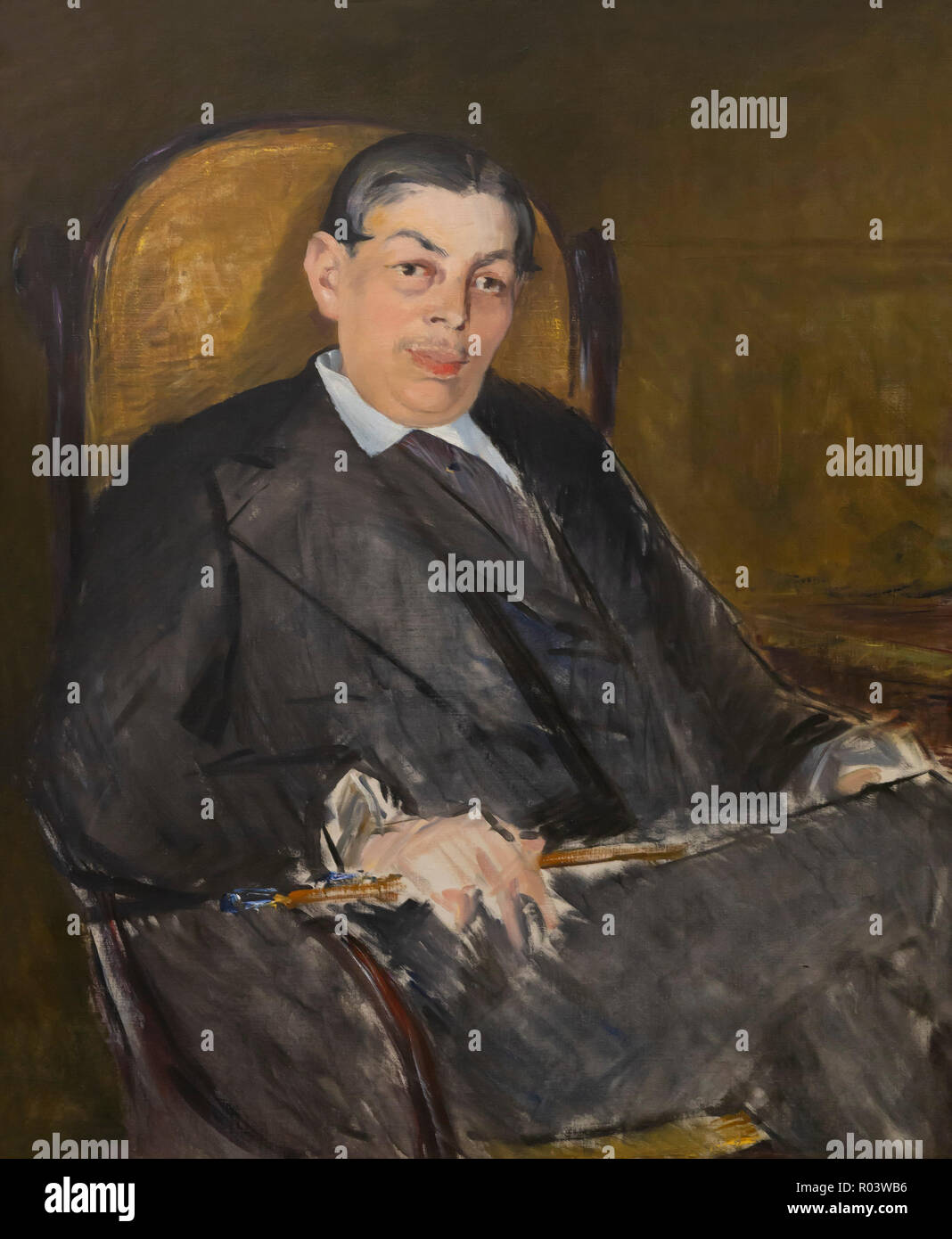 Portrait Albert Wolff, Edouard Manet, 1877, Kunsthaus Zurich, Zurich, Switzerland, Europe Banque D'Images