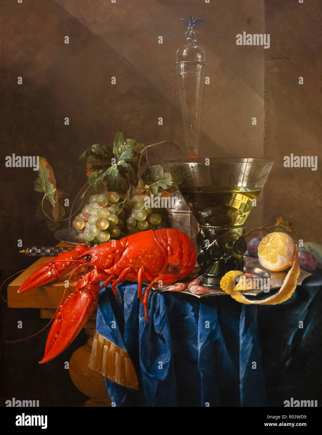 Nature morte au homard, Cornelis De Heem, vers 1655-1666, Kunsthaus Zurich, Zurich, Switzerland, Europe Banque D'Images