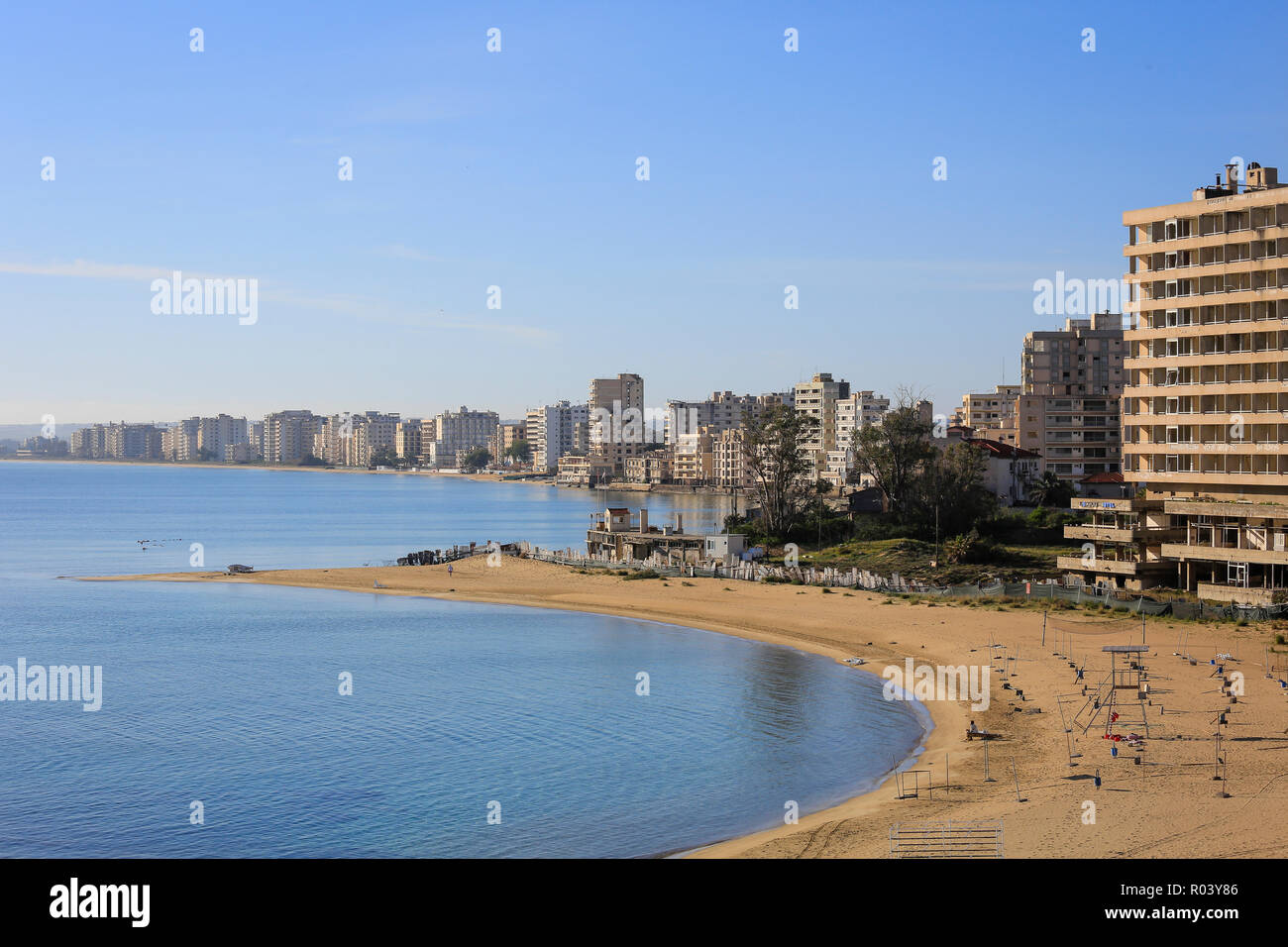 Famagusta, République turque de Chypre du Nord, Chypre - 'Ghost Town' Varosha Banque D'Images