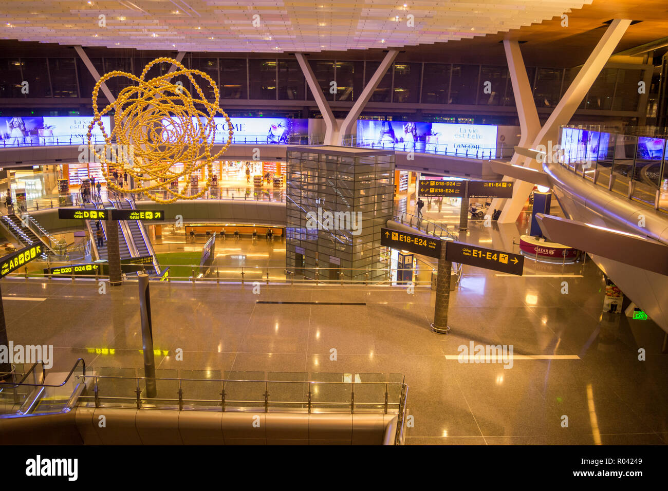 Hall, l'aéroport international Hamad, Doha, Qatar Banque D'Images