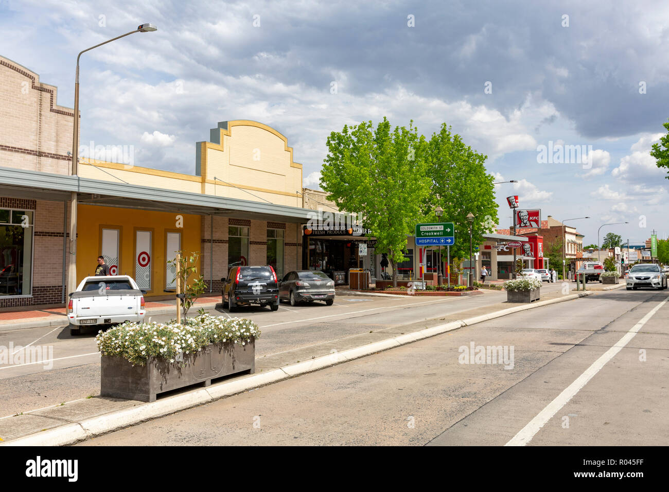 Le centre-ville de Goulburn et scène de rue,Goulburn est la première ville de l'intérieur de l'Australie, Australie Banque D'Images