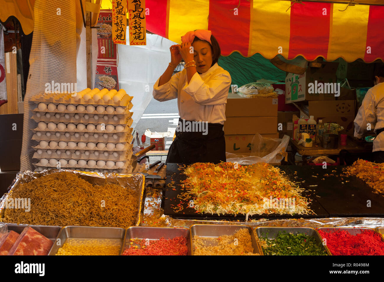 Tokyo, Japon, Japonais Crêpes Banque D'Images