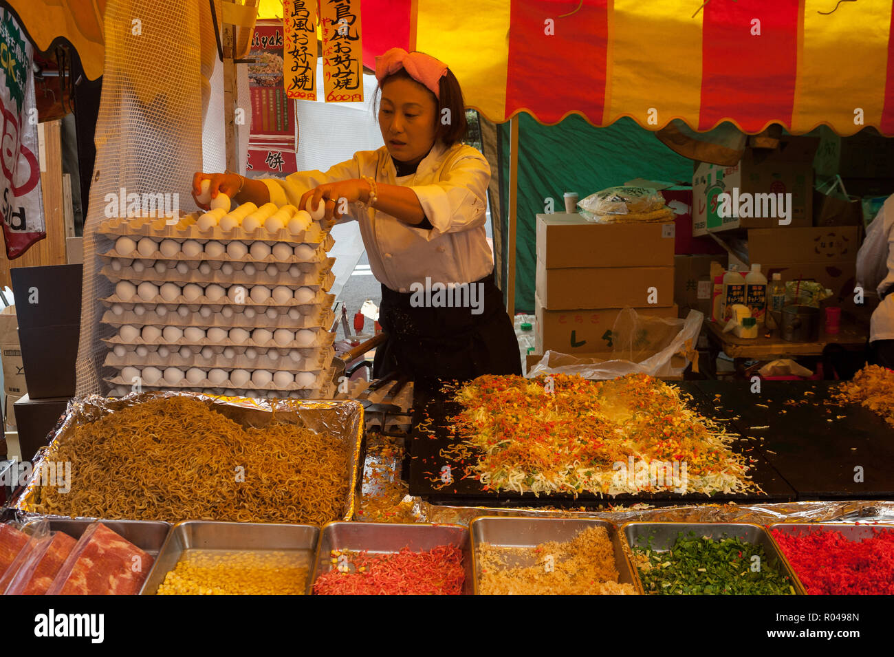 Tokyo, Japon, Japonais Crêpes Banque D'Images