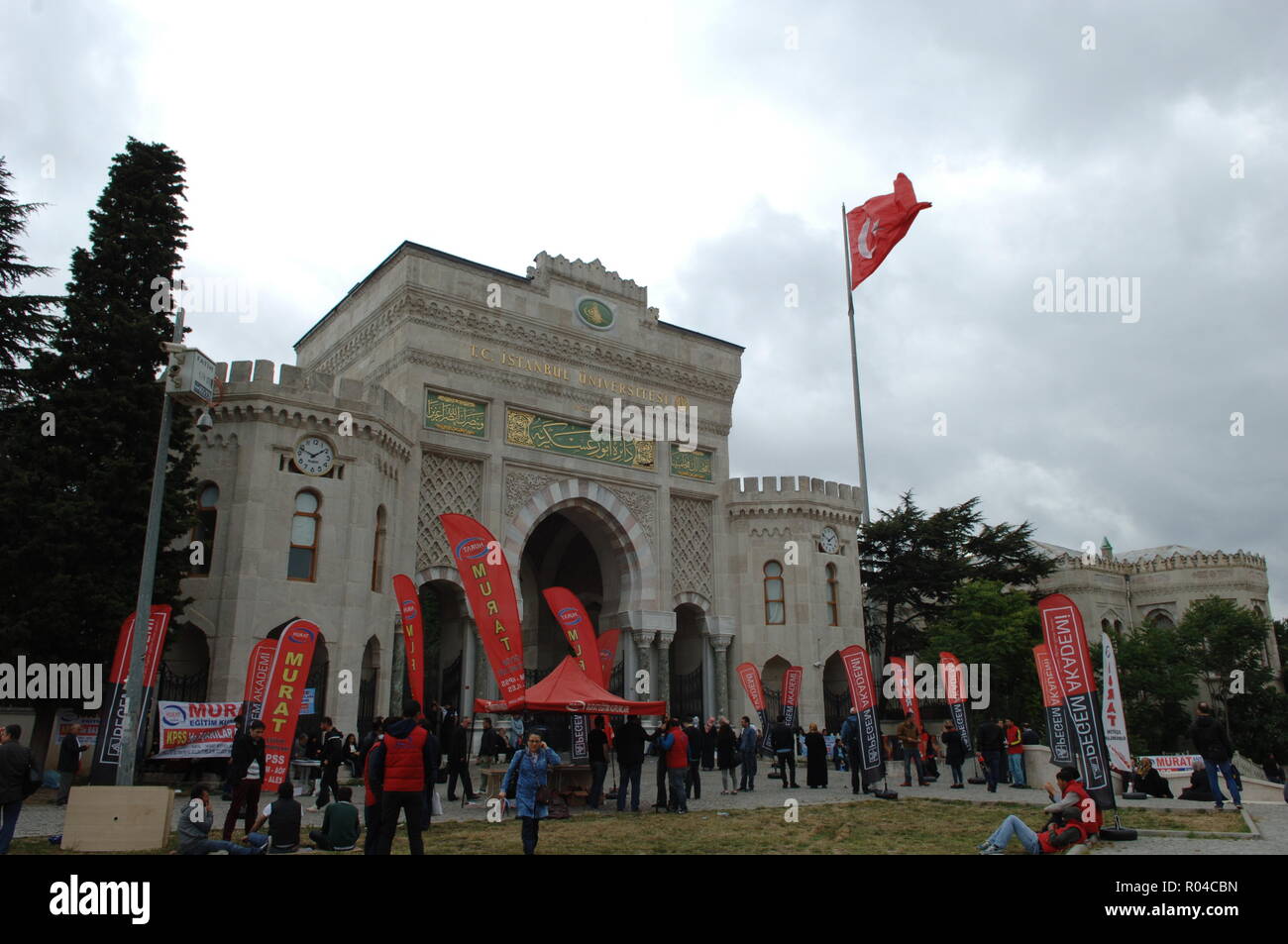 L'entrée de l'Université d'Istanbul Banque D'Images
