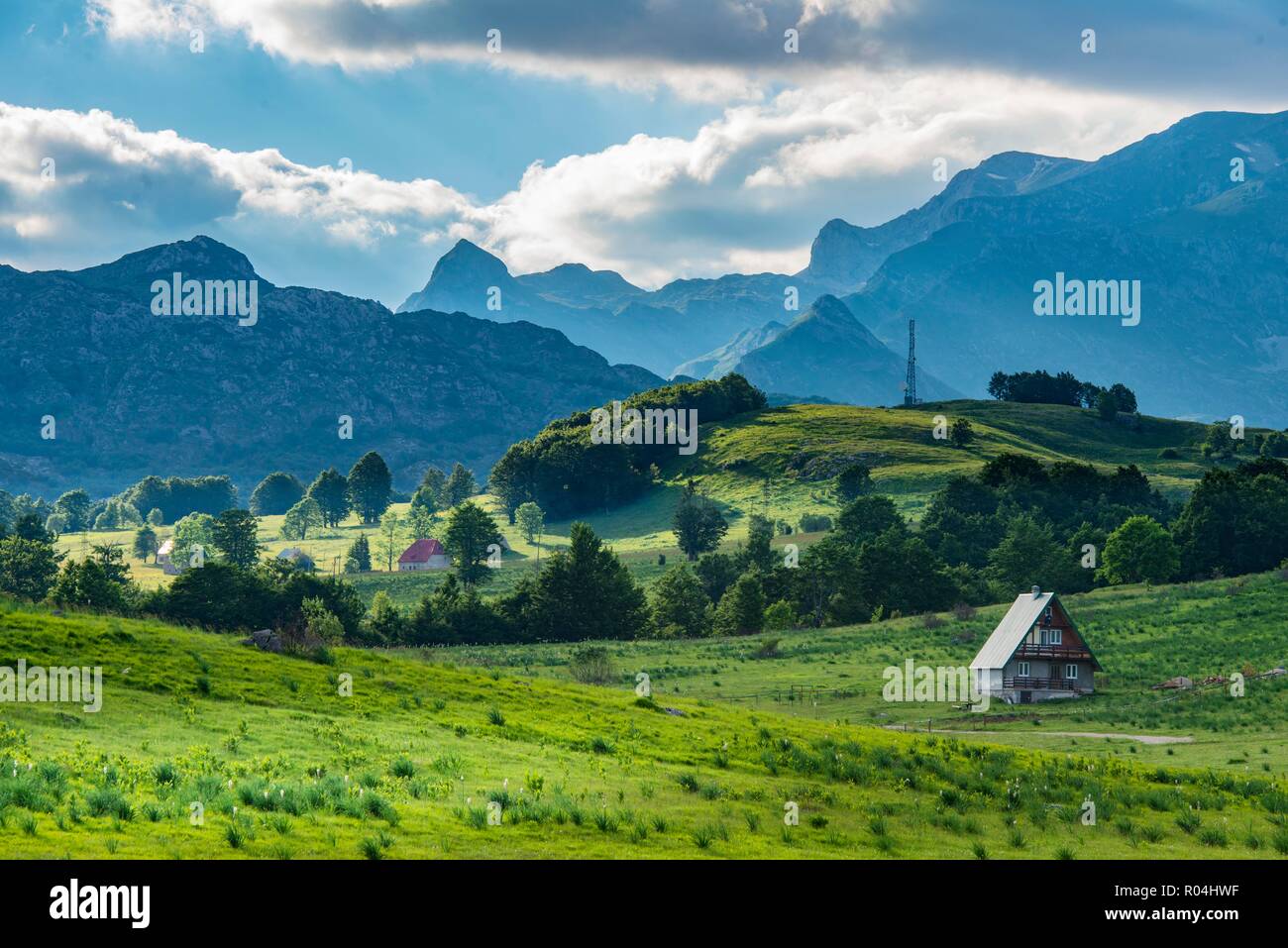 Le Monténégro, le DURMITOR. La gamme de montagne, très populaire pour la randonnée et les sports d'hiver, est déclaré site du patrimoine mondial de l'UNESCO en 1980 Banque D'Images